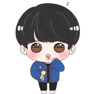 🤤 600eb0be chibi, cartoon, cute, character telegram sticker