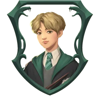🙂 a8be99df Harry Potter harry potter, slytherin, school, magic, student telegram sticker