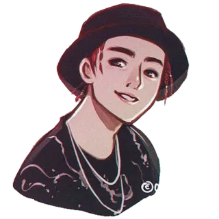 😊 f12a264a cartoon, art, character, illustration, drawing, portrait telegram sticker