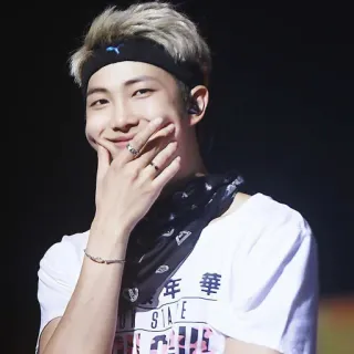 😊 26b2985f RM 华年 kpop, muziek, zanger, idool, aziatisch, man, portret telegram sticker