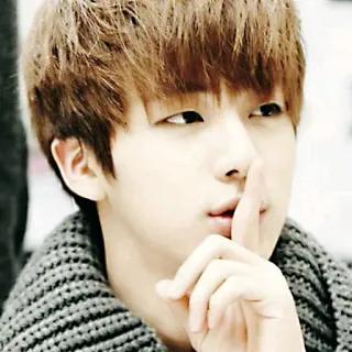 😐 5fe5a43b persoon, man, portret, gebaar, vinger, ssst telegram sticker