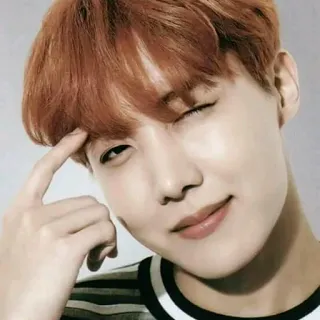 😉 f1b440fa J-Hope kpop, J-Hope, BTS, muzikant, zanger, idool telegram sticker