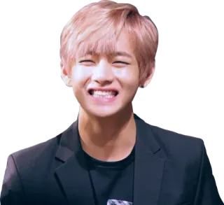😁 2fc48b18 V kpop, idol, ca sĩ, v, bts, người nổi tiếng telegram sticker