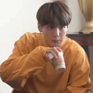 🎋 12505eae orang, minum, minuman, sedotan, kopi whatsapp sticker