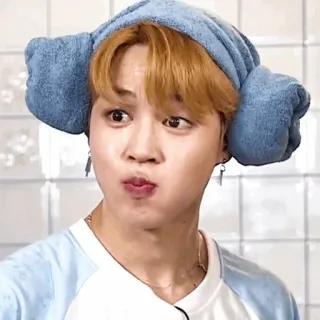 🎋 c8ff1fd6 Jimin kpop, idola, penyanyi, park jimin, lucu, handuk, imut whatsapp sticker