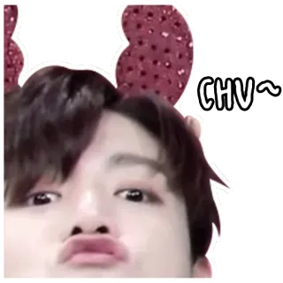 😘 fd103b84 CHV~ 귀여운, 키스, 애교, 한국, 얼굴, chv telegram sticker