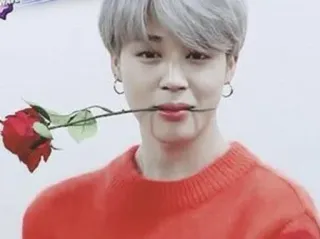🌹 3e9c9284 Jimin kpop, jimin, rose, personne, chanteur, idole, homme whatsapp sticker