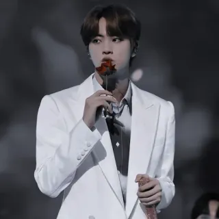 🌹 4383e687 Jin K-pop, Idole, Rose, Chanteur, Acteur whatsapp sticker