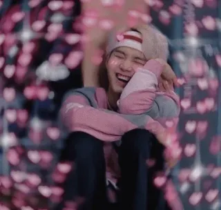 💗 4c895bdf joyeux, coeurs, mignon, souriant, rose, amour whatsapp sticker