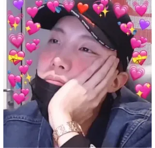 🦄 6b535f11 J-Hope J-Hope, BTS, K-pop, chanteur, cœur, amour whatsapp sticker