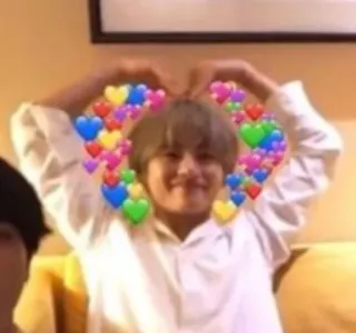 💖 800b7d0b coeur, amour, coeurs, mignon, sourire, personne, geste d'amour whatsapp sticker