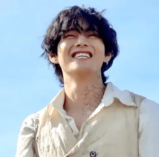 ☁️ 8f25fdca V kpop, chanteur, idole, bts, kim taehyung whatsapp sticker