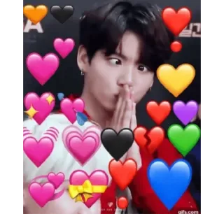 👀 a2d98ed6 coeur, amour, kpop, jungkook, fan, mignon whatsapp sticker