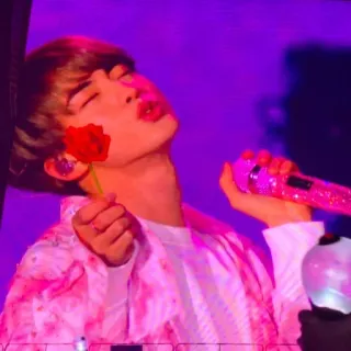 🌹 ac3bcfee chanteur, rose, microphone, idole, artiste, rose whatsapp sticker