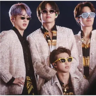 😎 d705038b musique, groupe, lunettes de soleil, mode, hommes whatsapp sticker