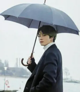 ☂ 4559c4a9 Jungkook Jungkook, BTS, umbrella, kpop, idol, singer, man, fashion whatsapp sticker