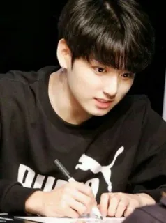 ✍ af01b35c Jungkook kpop, idol, singer, celebrity, signing, fan event whatsapp sticker