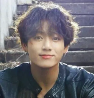 😊 fe8303c1 Jungkook kpop, idol, music, singer, portrait, bts whatsapp sticker