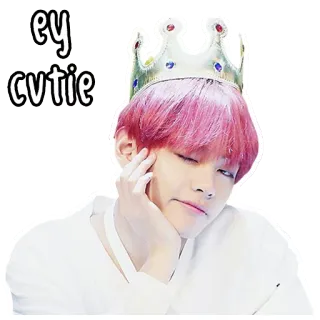 ❤ 1ebec395 ey
cutie mignon, oh la jolie, cheveux roses, couronne, personne, autocollant telegram sticker