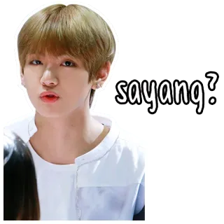 😘 a99b497b sayang? kpop, idol, mignon, personne, homme, chéri telegram sticker