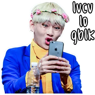 🤣 d942a8a7 lvcu
lo
gblk personne, selfie, couronne de fleurs, fun, décontracté telegram sticker