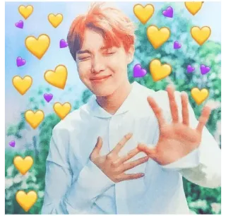 🐴 d430004d J-Hope J-Hope, BTS, 케이팝, 하트, 사랑, 가수, 음악 telegram sticker