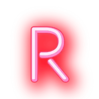 ▪ 1ed48fd6 R Letra R, Alfabeto, Vermelho telegram sticker