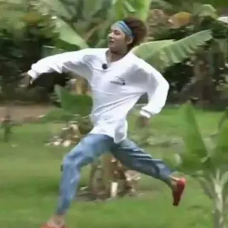 🦋 a6382e43 bieganie, osoba, na dworze, natura, ruch whatsapp sticker