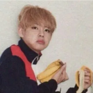 🦋 eb2039d4 osoba, jedzenie, banan, jedzenie, portret whatsapp sticker