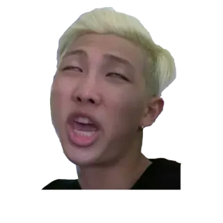 😧 09bc5cb1 RM kpop, rm, bts, รีแอค telegram sticker