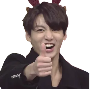 👍 b2f9931c ยกนิ้วโป้ง, เคป๊อป, ไอดอล, เชิงบวก, ให้กำลังใจ, การอนุมัติ telegram sticker