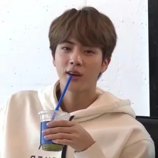 🦚 009b7bdd pessoa, bebendo, bebida, homem, moletom com capuz, interior whatsapp sticker