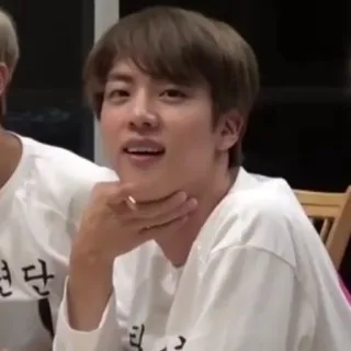 🦚 4e371e9e Jin kpop, bts, cara engraçada, meme, cantor whatsapp sticker