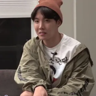 🦚 e1c6306e 최고냉면 kpop, j-hope, bts, homem, gorro, coreano, ídolo whatsapp sticker