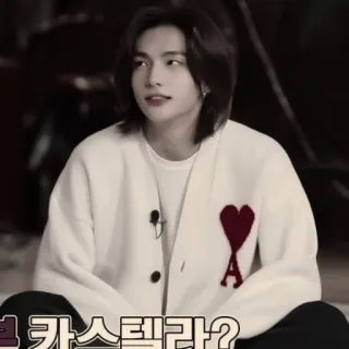 ✨ 63ff7528 카스텔라? 韓国語, カステラ, 質問, 男性, 服 telegram sticker