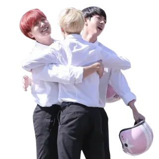 🤝 392f4961 pessoas, abraço, amigos, sorrindo, capacete telegram sticker