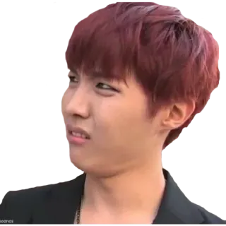 🙄 7281579f J-Hope K-pop, BTS, J-Hope, cara engraçada, celebridade, músico, estrela K-pop telegram sticker