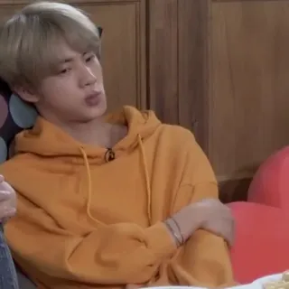 🐟 11360e8a Jin kpop, jin, bts, idool, zanger, koreaans telegram sticker