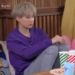 🐟 776032a2 Suga Big Hit Entertainment kpop, suga, min yoongi, bts, bangtan sonyeondan, idool telegram sticker