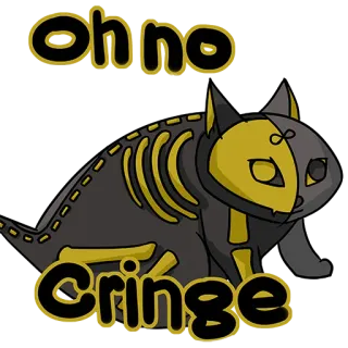 🤡 b788aaf7 Oh no
Cringe 漫画, 動物, 猫, 痛い, ミーム, 骨, 面白い, ユーモア telegram sticker