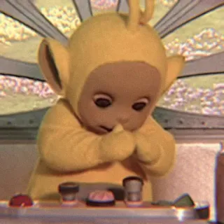 💭 3d30c39d Laa-Laa Teletubbies 天线宝宝, 拉拉, 儿童节目, 可爱, 电视 telegram sticker