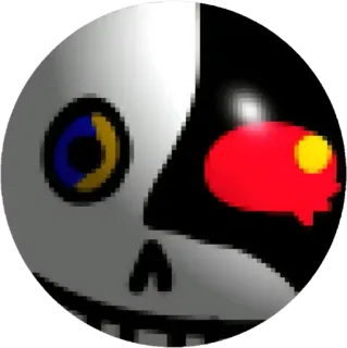 🤩 15d8a07c Tengkorak, Kerangka, Seni digital, Berpiksel, Seram, Tidak menyenangkan, Wajah tengkorak telegram sticker