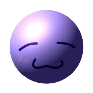 🤩 58f2d25b Blob, Emoji, Lucu, Ungu, Kawaii telegram sticker