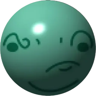 🤩 80b56244 wajah, ekspresi, kartun, bola, emoji telegram sticker