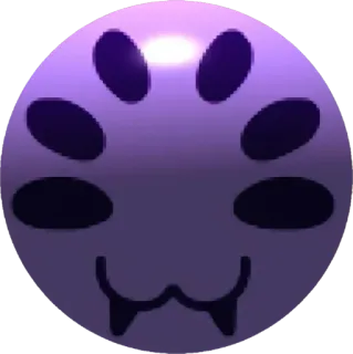 🤩 d07c68e9 laba-laba, monster, ungu, wajah, kartun, binatang telegram sticker