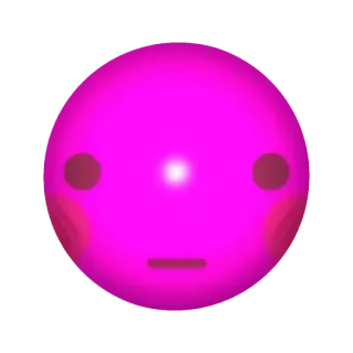 🤩 e06f50ab noda merah muda, wajah sederhana, emoji, kartun, stiker telegram sticker