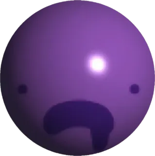 🤩 f2627703 lendir ungu, blob, sedih, imut, bulat, emoji telegram sticker