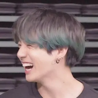 🐰 30e8ce8a orang, pria, tertawa, bahagia, K-pop telegram sticker