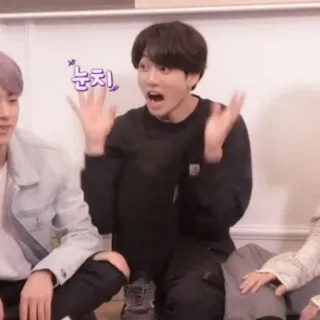 🐰 61af618b 눈치 korea, reaksi, ekspresi, terkejut, kejutan, selebriti telegram sticker