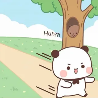 👻 3c807eee Huh??! медведь, милый, животное, мультфильм telegram sticker